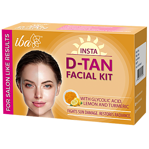 Iba Insta D-Tan Facial Kit - 6 Steps, Single Use Kit, 60 g  
