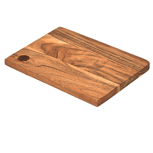 OGGN Acacia Wood Rect Chopping Board With Corner Inner Hole 30.48 cm x 20.32 cm, 1 Pc  