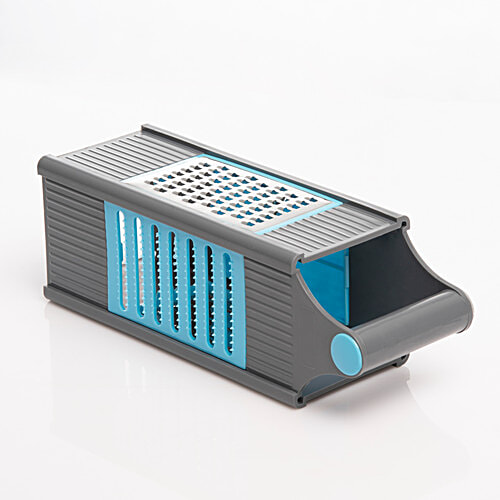 Fackelmann Universal 4 In 1 Grater, Grating Cheese, Ginger, Garlic, Pizza Toppings, Detachable Blades, 1 pc  