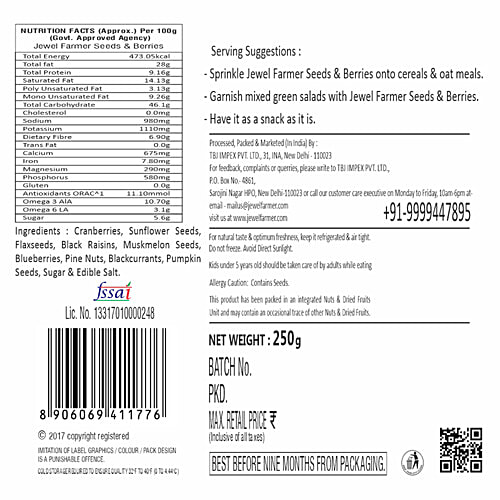 Jewel Farmer Seeds & Berries, 250 g  