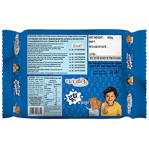 Patanjali Doodh Atta Biscuits, 800 g  