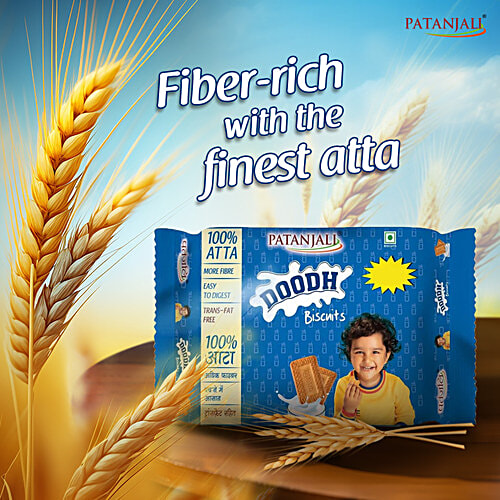 Patanjali Doodh Atta Biscuits, 800 g  