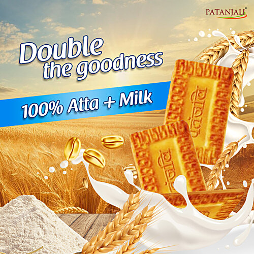 Patanjali Doodh Atta Biscuits, 800 g  