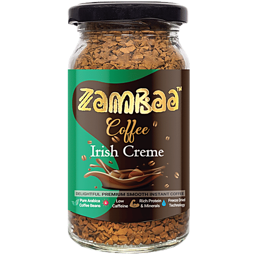 Buy Zambaa Premium Smooth Instant Coffee Irish Creme Online at Best