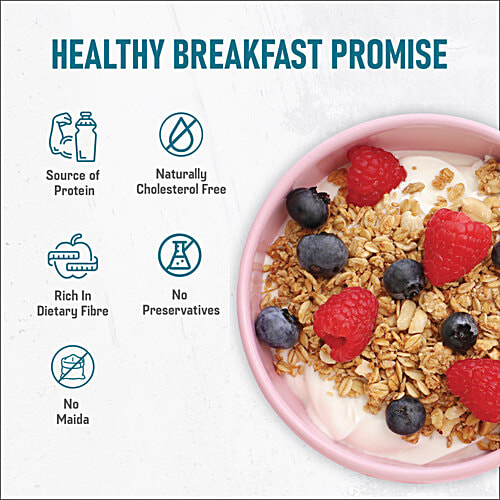 Pintola Whole Grain & Seeds Muesli - With 33% Millet, 20% Nuts & Seeds & 6% Dates, 800 g Natural
Whole Grains
Nuts & Seeds