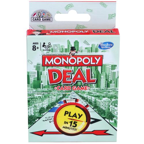 Monopoly Deal Quick-Playing Card Game for Families, Kids Ages 8 and Up and  2-5 Players