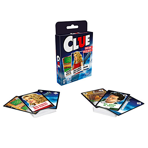 Hasbro Gaming Clue Card Game For Kids Ages 8 & Up, 3-4 Players Strategy Game, Multicolour, 1 pc  Fast-paced card game
 Twist on the classic game of 'whodunit'