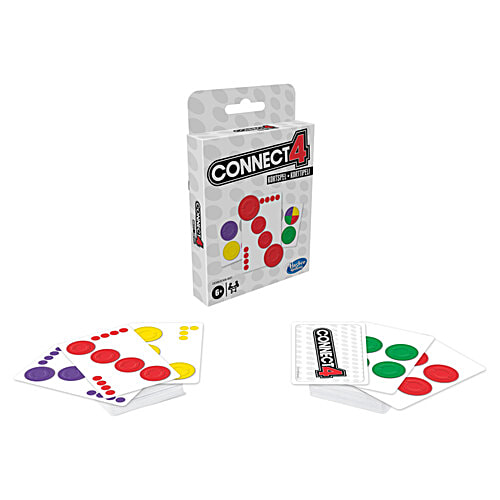 Hasbro Gaming Connect 4 Card Game For Kids Ages 6 & Up, 2-4 Players 4 In A Row Game, Multicolour, 1 pc  Fun & Fast-Paced
 Exciting Twists & Turns