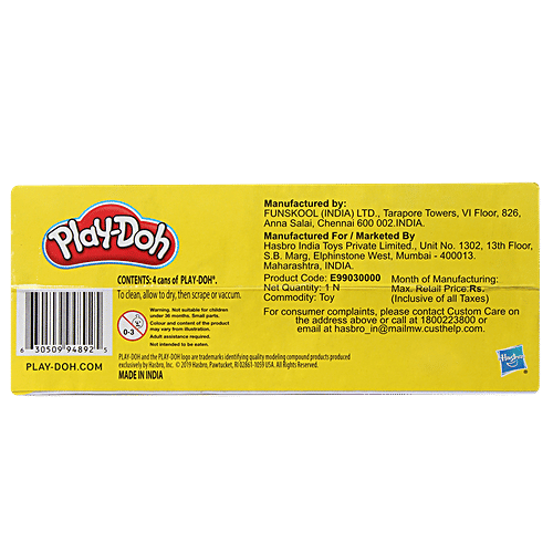 Play-Doh Play-Doh Value Pack 4-Ounce Cans Toy, Art & Craft Toys For Kids Ages 3 Years Old & Up, Toys For Boys, Toys For Girls, 1 pc  Art & Craft