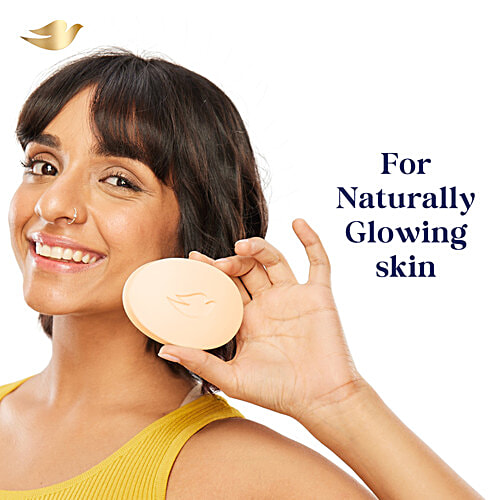 Dove Sandalwood Bar for Glowing Skin with Natural Origin Sandalwood & Saffron Extracts PO3, 125 g (Pack of 3) Dermatologically Tested, Moisturising Cream