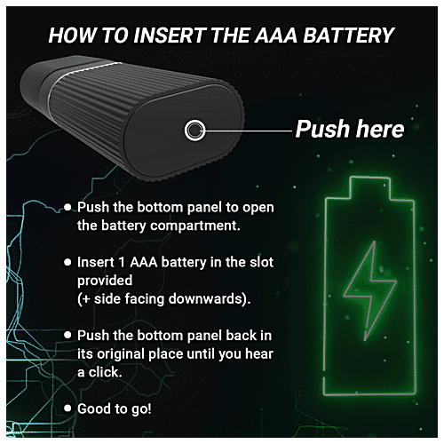 Zlade Ballistic Nose & Ear Hair Trimmer, 1 pc AA Battery-Operated, Waterproof Trimmer