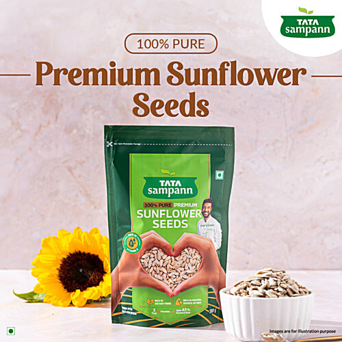 Tata Sampann Premium Sunflower Seeds, 200 g Rich in Dietary Fibre & Protein, Source of Iron, Vitamin E & Magnesium