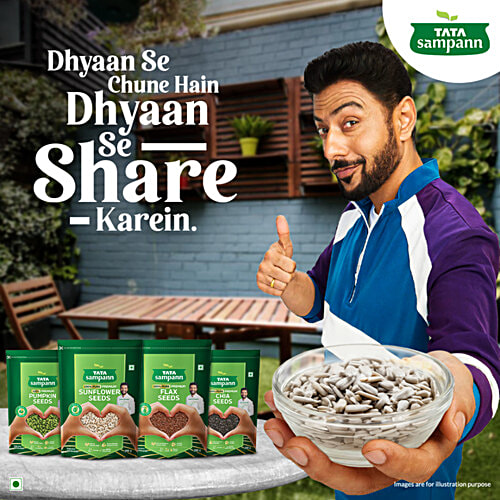 Tata Sampann Premium Sunflower Seeds, 200 g Rich in Dietary Fibre & Protein, Source of Iron, Vitamin E & Magnesium