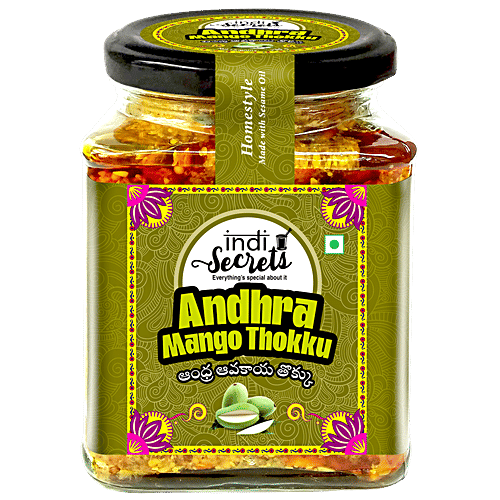 indiSecrets Andhra Mango Thokku, 250 g  Regional Authentic