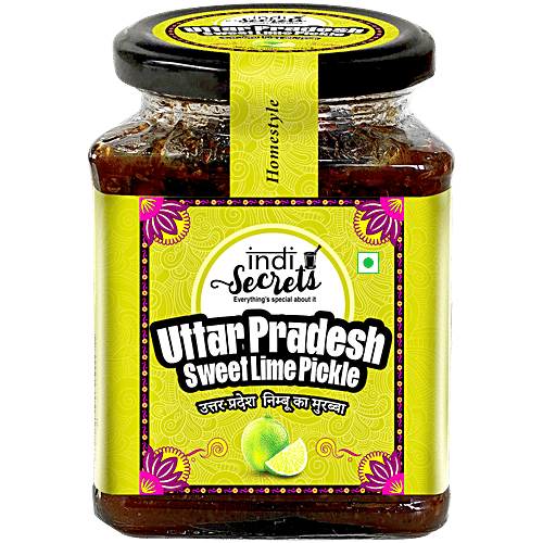 indiSecrets Uttar Pradesh Sweet Lime Pickle, 250 g  Regional Authentic