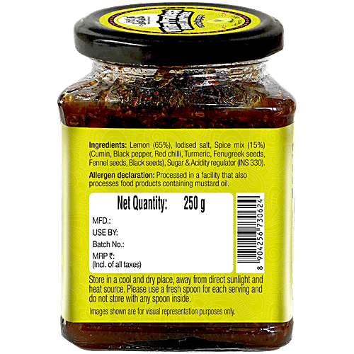 indiSecrets Uttar Pradesh Sweet Lime Pickle, 250 g  Regional Authentic