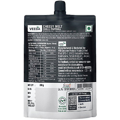 Veeba Chilli Paprika Cheesy Melt, 200 g