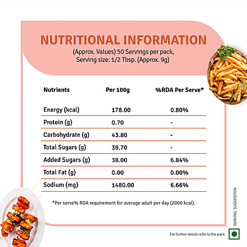 Veeba Chef's Special Hot-Sweet Tomato Chilli Sauce, 450 g  