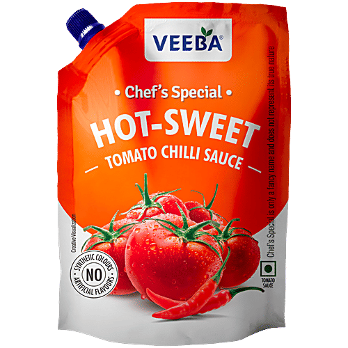 Veeba Chef's Special Hot-Sweet Tomato Chilli Sauce, 450 g  