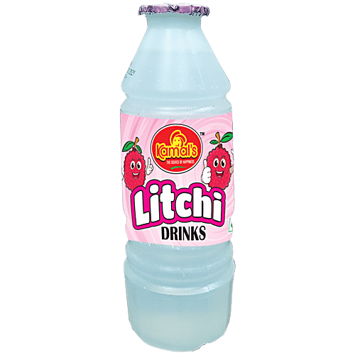 KAMAL'S Litchi Flavoured Drink, 170 ml Bottle 