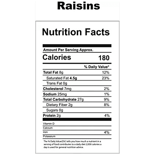 Wonderland Foods Raisin, 500 g Pouch