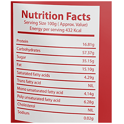 Wonderland Foods Seeds & Berries Mix With Seeds Of Pumpkin, Chia, Sunflower, Flax & Watermelon, Dried Cranberries & Blueberries, 200 g