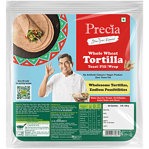 Buy Precia Whole Wheat Tortilla Wrap Online at Best Price of Rs 129