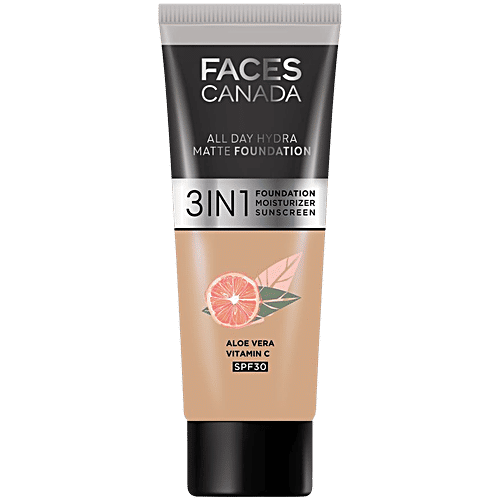 Buy FACES CANADA All Day Hydra Matte Mini 3 In 1 Foundation