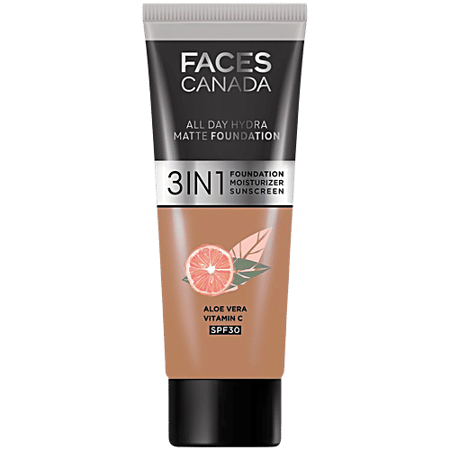 Buy FACES CANADA All Day Hydra Matte Mini 3 In 1 Foundation