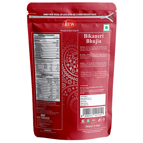 BTW Bikaneri Bhujia Namkeen, 1 kg Pouch