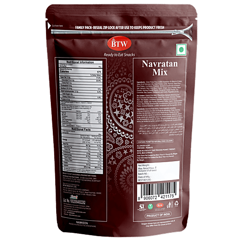 BTW Navratan Mixture Namkeen, 1 kg Pouch