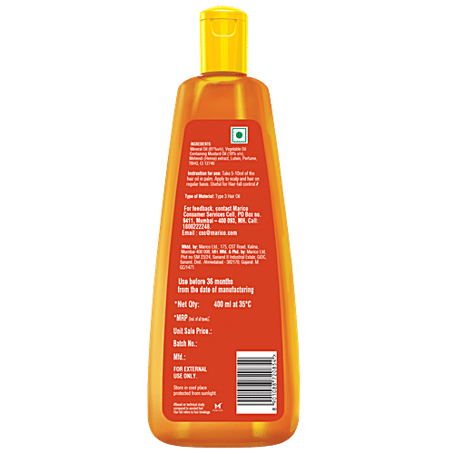 Nihar Naturals Mehendi Sarson Hair Oil, 400 ml