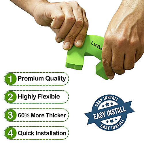 LuvLap Baby Safety Door Stopper - Finger Pinch Guard, Animal Themed Design, Multicolour, 4 pcs  