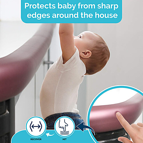 LuvLap Furniture Edge Guard Strips - For Baby, 2 M, Brown, 1 pc  Premium 3M Adhesive Tape, Child safe