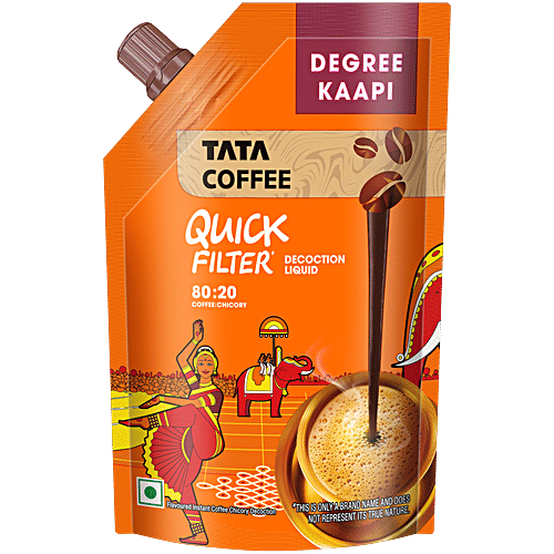 Buy Tata Coffee Quick Filter Decoction Liquid, Degree Kaapi, Decoction