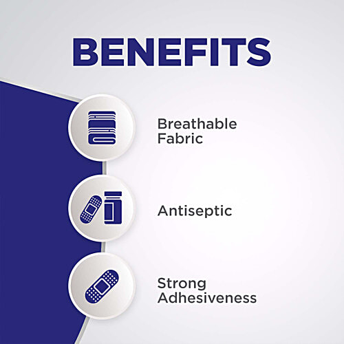 Hansaplast Regular Strips, 100 pcs Antiseptic, Breathable Fabric