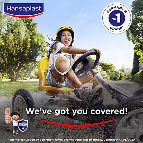 Hansaplast Regular Strips, 100 pcs Antiseptic, Breathable Fabric