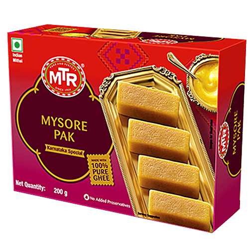 Buy MTR Mysore Pak Made With 100 Pure Ghee Online at Best Price of
