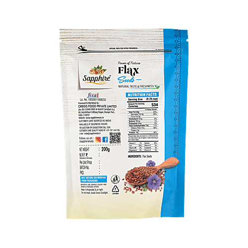 Sapphire Dry Nuts Flax Seeds, 200 g  