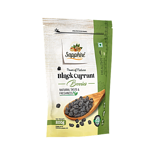 Sapphire Dry Nuts Dried Blackcurrant Berries, 200 g  