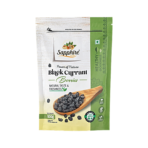 Sapphire Dry Nuts Dried Blackcurrant Berries, 200 g  