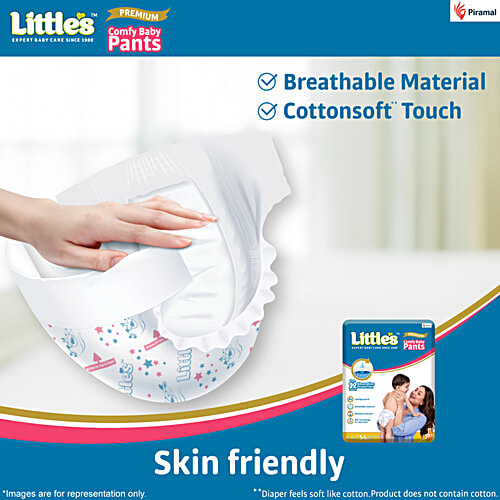 Little's Baby Diaper Pants Premium Jumbo - XL, Wetness Indicator, 12 Hours Absorption & Cotton Soft, 54 pcs  Leakage Guard, Breathable Material, Wetness Indicator, ADL Technology For Even Flow