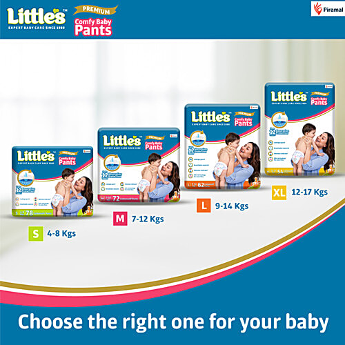 Little's Baby Diaper Pants Premium Jumbo - XL, Wetness Indicator, 12 Hours Absorption & Cotton Soft, 54 pcs  Leakage Guard, Breathable Material, Wetness Indicator, ADL Technology For Even Flow