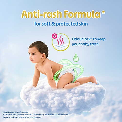 Little's Premium Baby Fluffy Soft Diaper Pants - S, 4-8 kg, 78 pcs Anti-Rash Formula, Leakage Guard, No Nasties – Paraben & Phthalate, Alcohol Free