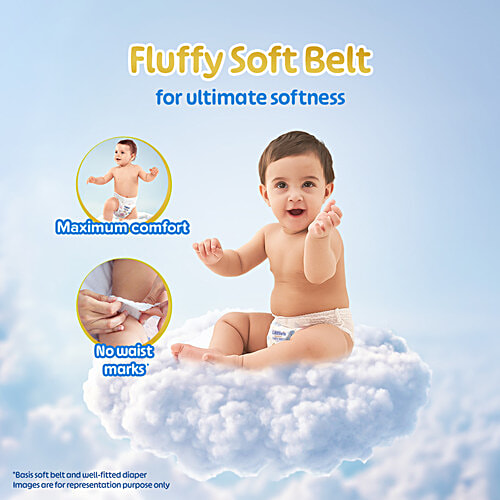 Little's Premium Baby Fluffy Soft Diaper Pants - S, 4-8 kg, 78 pcs Anti-Rash Formula, Leakage Guard, No Nasties – Paraben & Phthalate, Alcohol Free