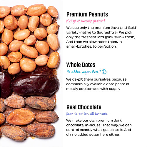 The Whole Truth Dark Chocolate Peanut Butter - Crunchy, 925 g  Made With Peanuts, Dates & Cocoa, No Palm Oil, No Added Sugar, Natural