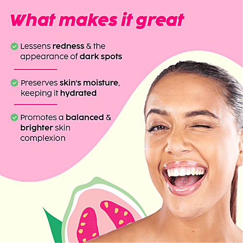 Plix Guava Glow Juicy Cleanser - Vitamin C, ALA, Pro Vitamin B5, 100 ml  Instantly Brightens Skin, For All Skin Types, Face Wash For Skin Brightening, For Women & Men