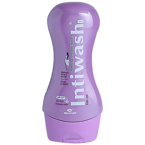 Mankind Intiwash New Feminine Hygiene Wash, 100 ml  Retains PH Balance, SLS & Paraben Free
