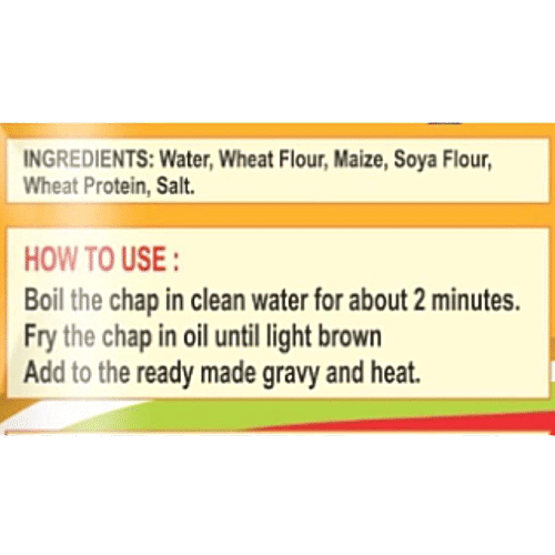 Him Valley Frozen Soya Chaap, 500 g Pouch High Protein