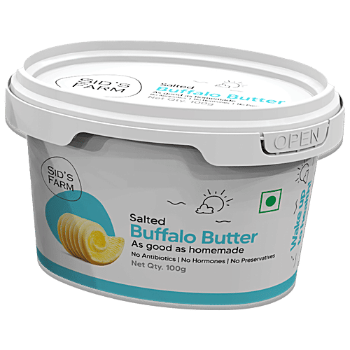 Buy Sids Farm Buffalo Butter Salted Online at Best Price of Rs 85